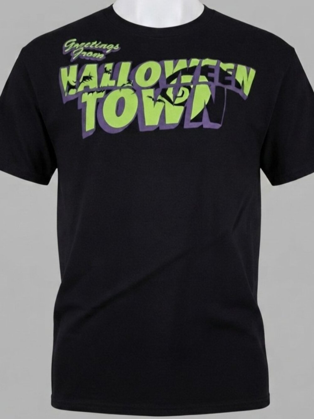 Disney Men's Tim Burton's Halloween Town Graphic T-Shirt Size L (C262)